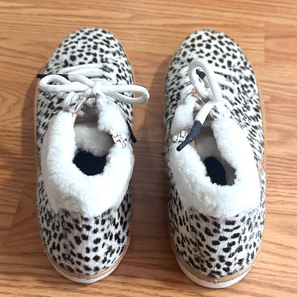 Montelliana 1965 Sandy High Top Sneakers White Black Spots Lace Up 11 - Picture 5 of 9